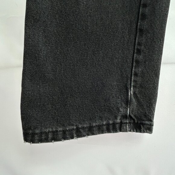 Vintage Rustler Black Washed Jeans 90's Y2K Grunge Straight Fit men's size 32 - Picture 4 of 13